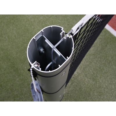 Słupki do tenisa Oval 120 x 100 mm | aluminiowe